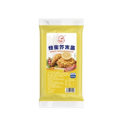 好味蜂蜜芥末酱1030g商用袋装黄芥未酱汉堡韩式炸鸡年糕刷酱批发