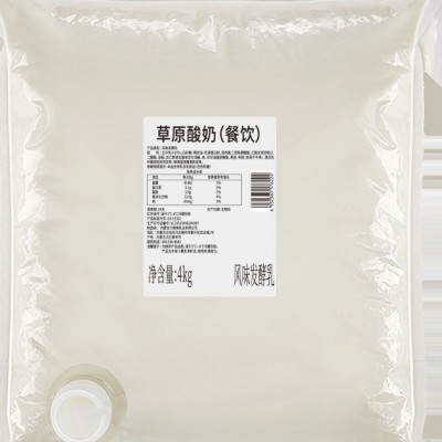 兰格格草原低温发酵酸奶4kg冷饮餐饮商用-批发