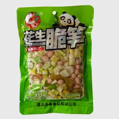 花生脆笋 500g*20 袋整箱 即食下饭菜 休闲零食 餐饮商用 源头工