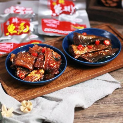 味芝元鱼排26g鱼尾26g香辣鱼干鱼肉变态辣零食湖南特产香脆