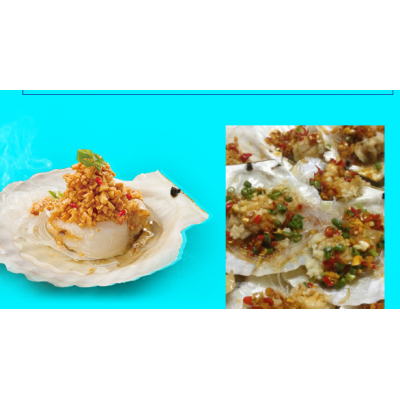 蒜蓉粉丝扇贝源头批发扇贝肉半成品冷冻产品即食海菜大连海鲜工厂 5盒起批